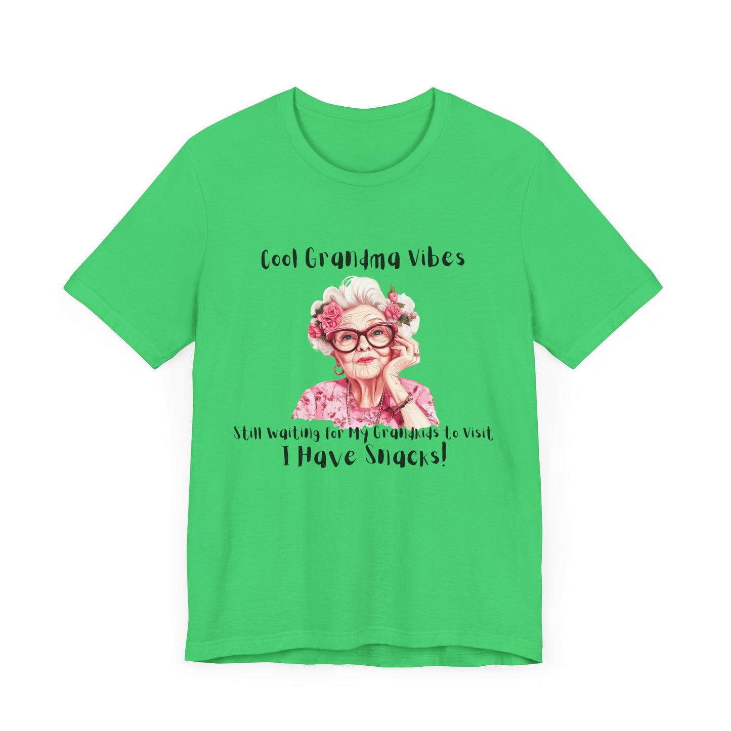 Cool Grandma Vibes Tee - Funny Unisex Jersey Short Sleeve Shirt