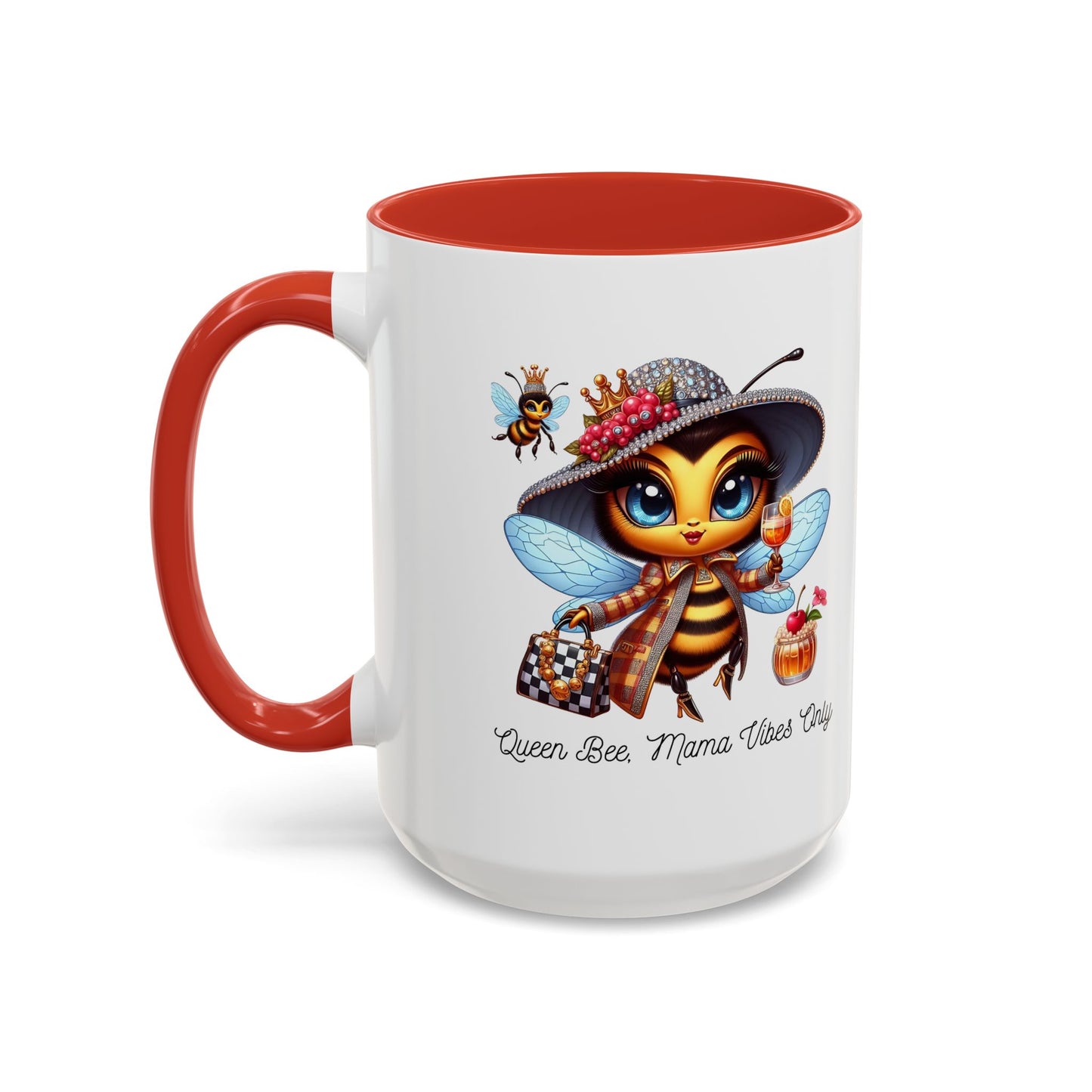 Queen Bee Coffee Mug - Cute Bee Design for Bee Lovers and Moms