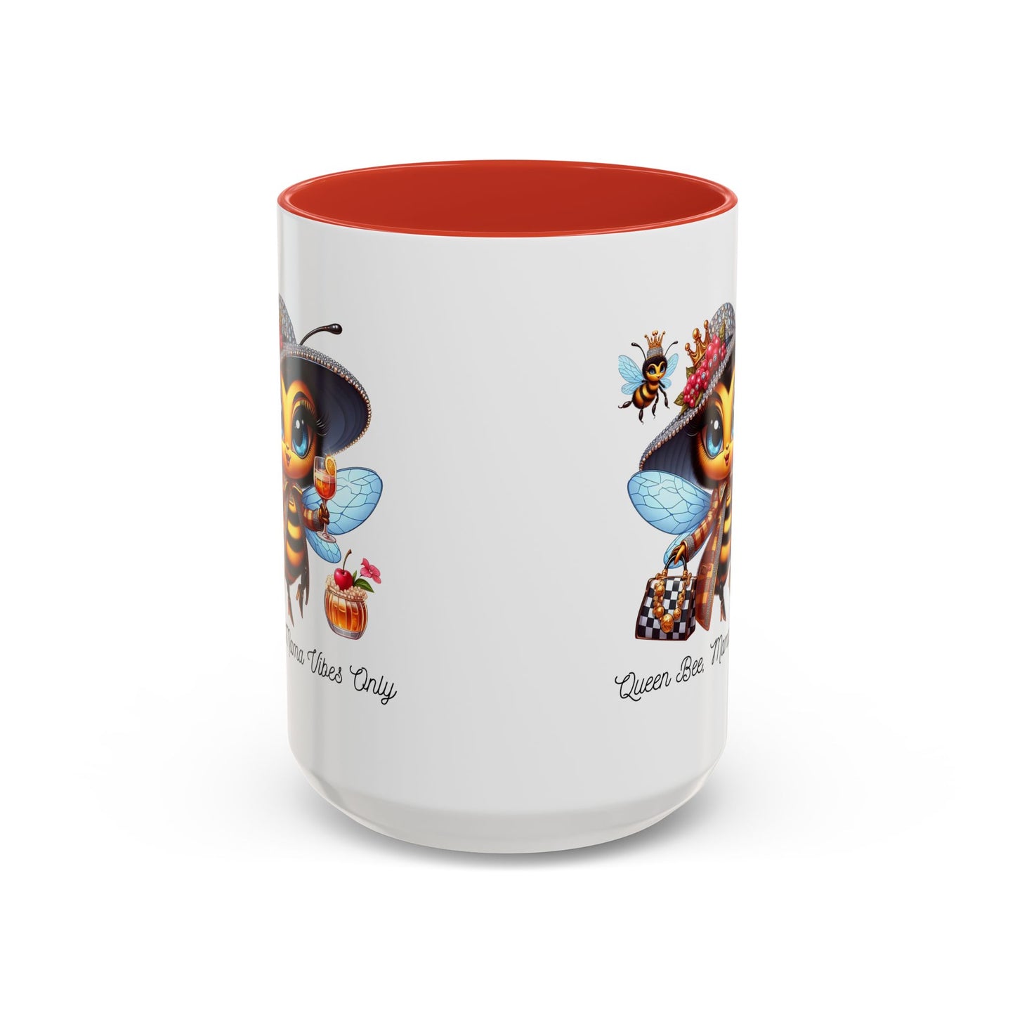 Queen Bee Coffee Mug - Cute Bee Design for Bee Lovers and Moms