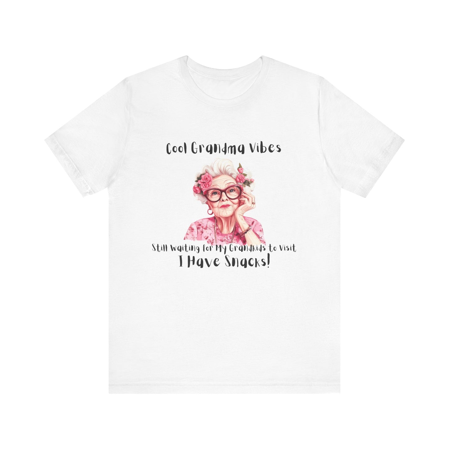 Cool Grandma Vibes Tee - Funny Unisex Jersey Short Sleeve Shirt