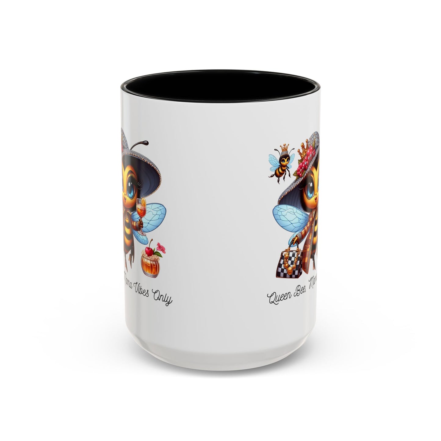 Queen Bee Coffee Mug - Cute Bee Design for Bee Lovers and Moms