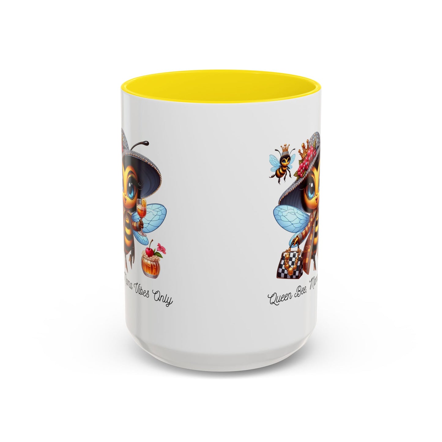 Queen Bee Coffee Mug - Cute Bee Design for Bee Lovers and Moms