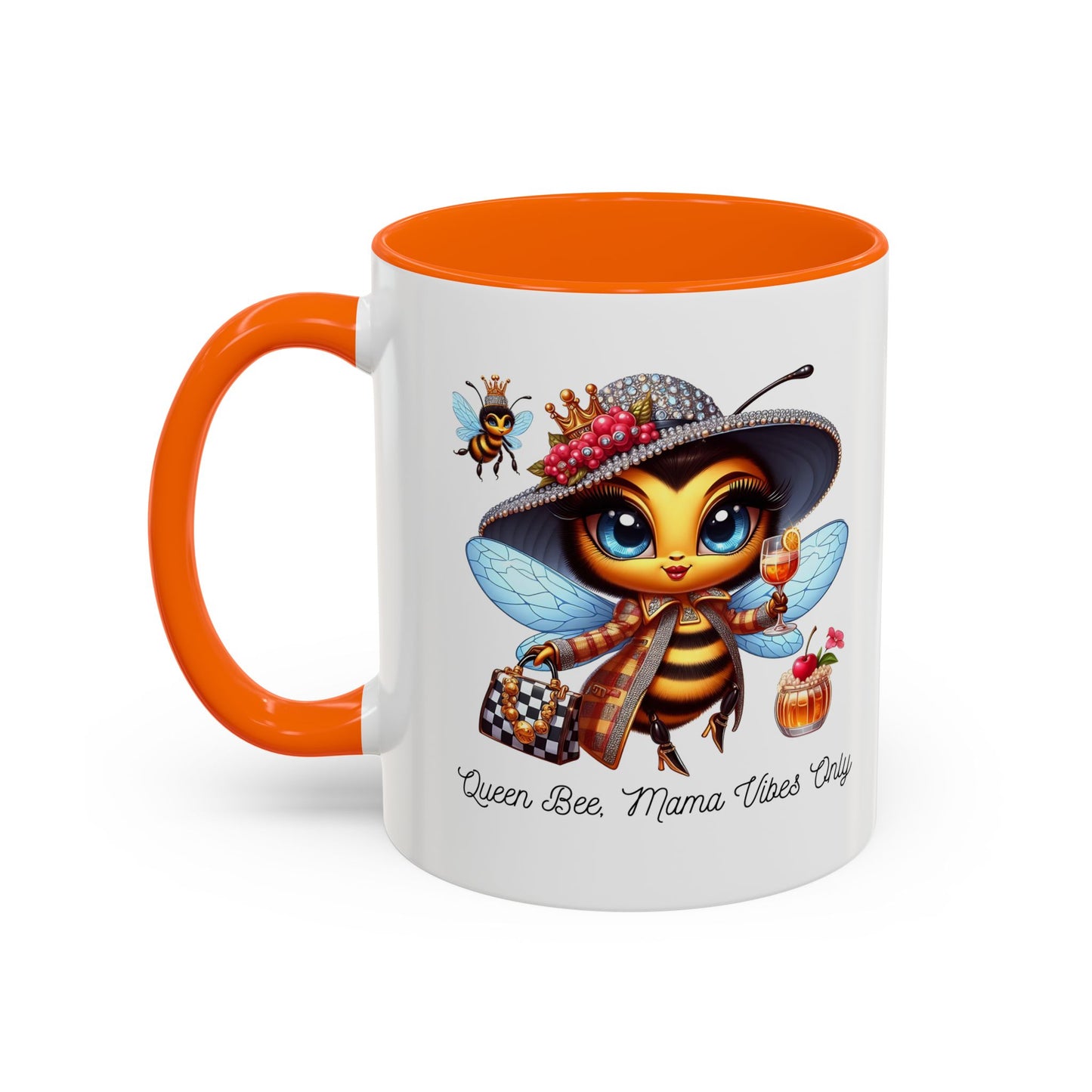 Queen Bee Coffee Mug - Cute Bee Design for Bee Lovers and Moms