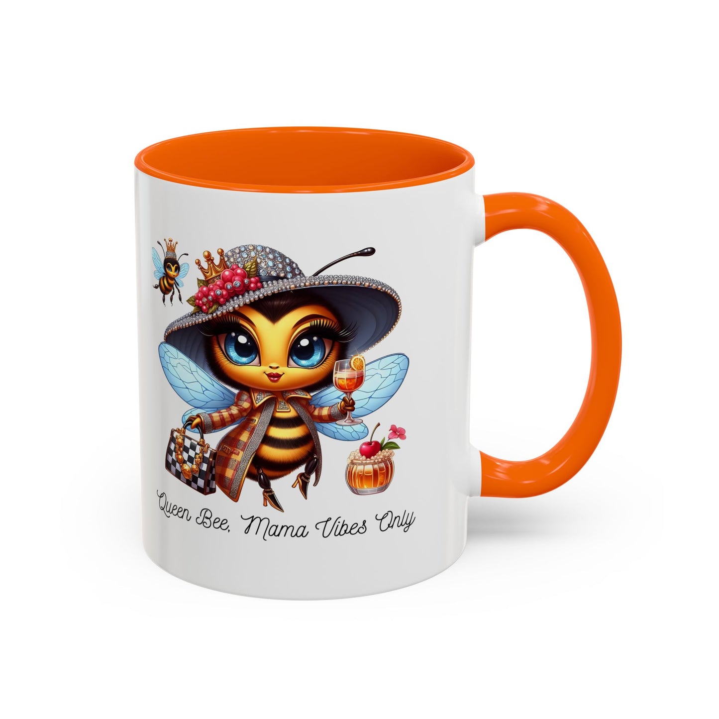 Queen Bee Coffee Mug - Cute Bee Design for Bee Lovers and Moms