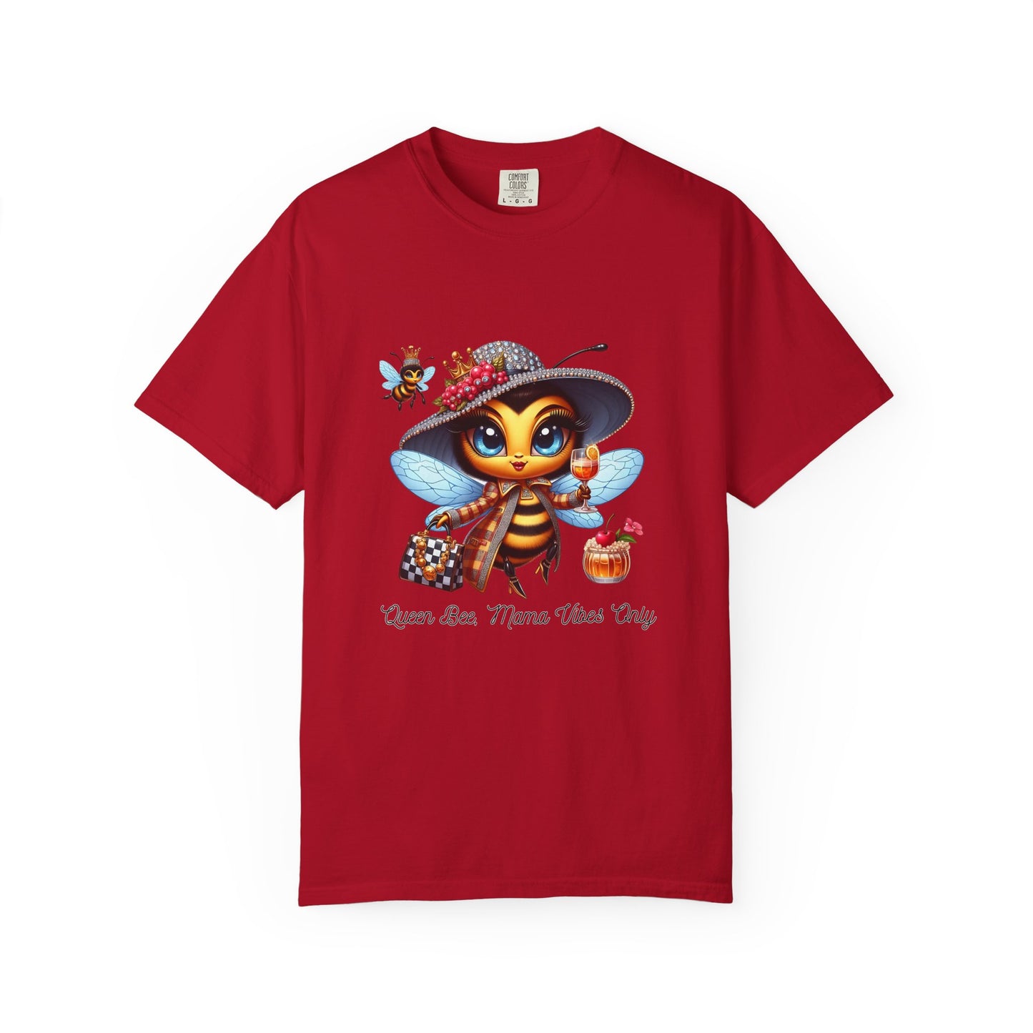 Queen Bee Mama Vibes Only T-Shirt | Unisex Garment-Dyed Tee