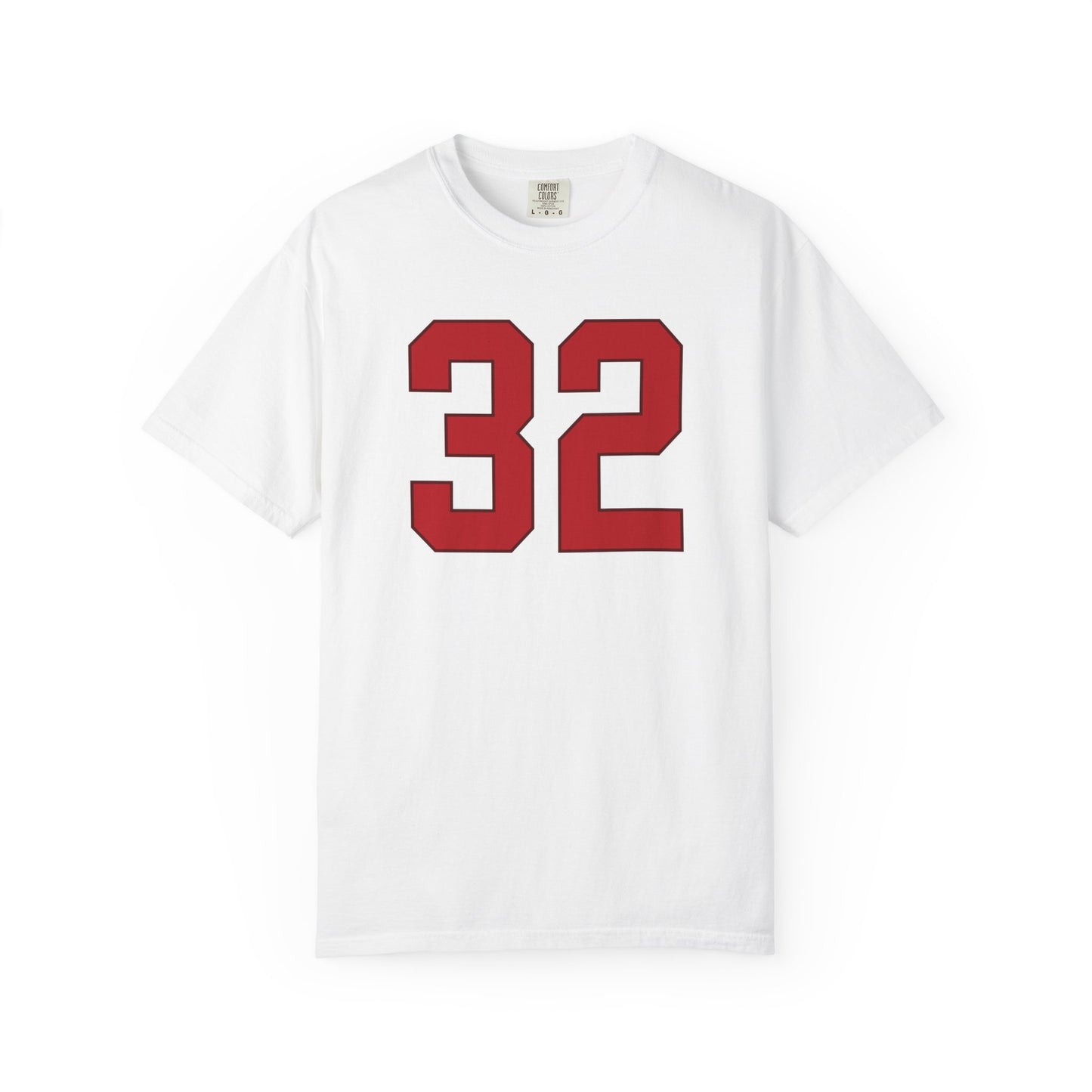 Retro Number 32 T-Shirt - Unisex Garment-Dyed