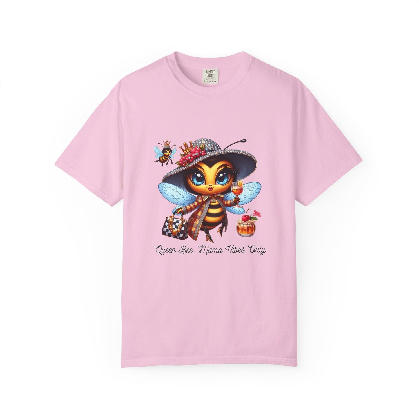 Queen Bee Mama Vibes Only T-Shirt | Unisex Garment-Dyed Tee
