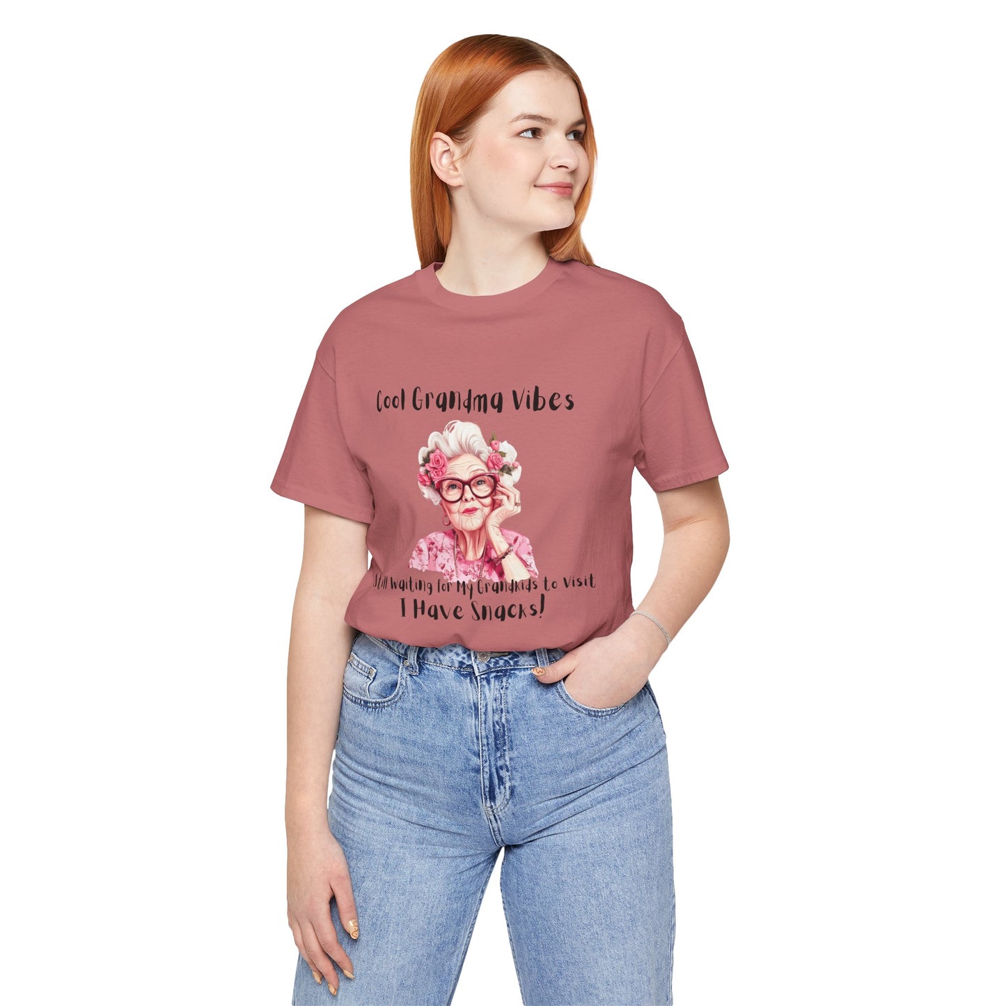 Cool Grandma Vibes Tee - Funny Unisex Jersey Short Sleeve Shirt
