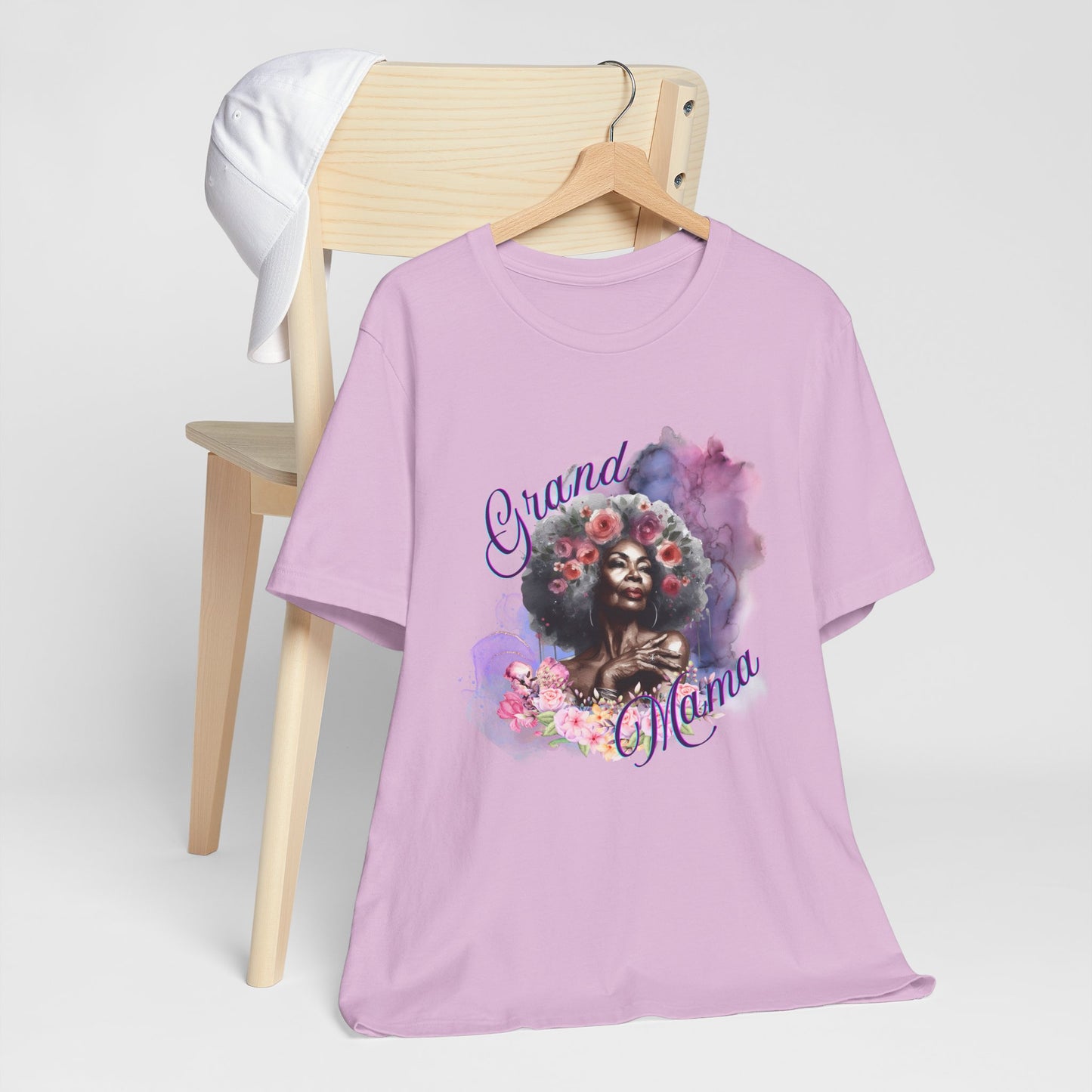 Grand Mama Floral Tee - Unisex Jersey Short Sleeve T-Shirt for Celebrating Grandmothers