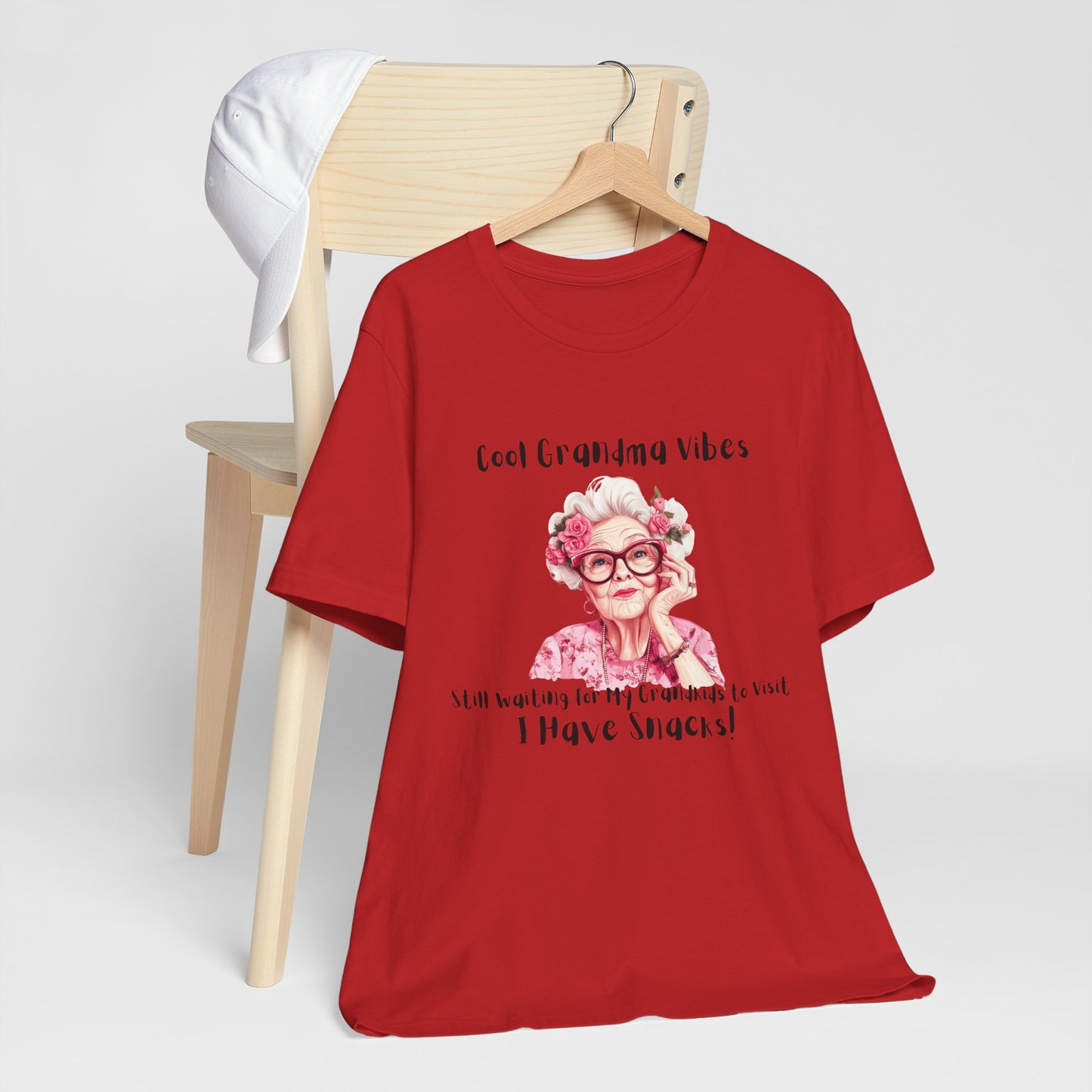 Cool Grandma Vibes Tee - Funny Unisex Jersey Short Sleeve Shirt