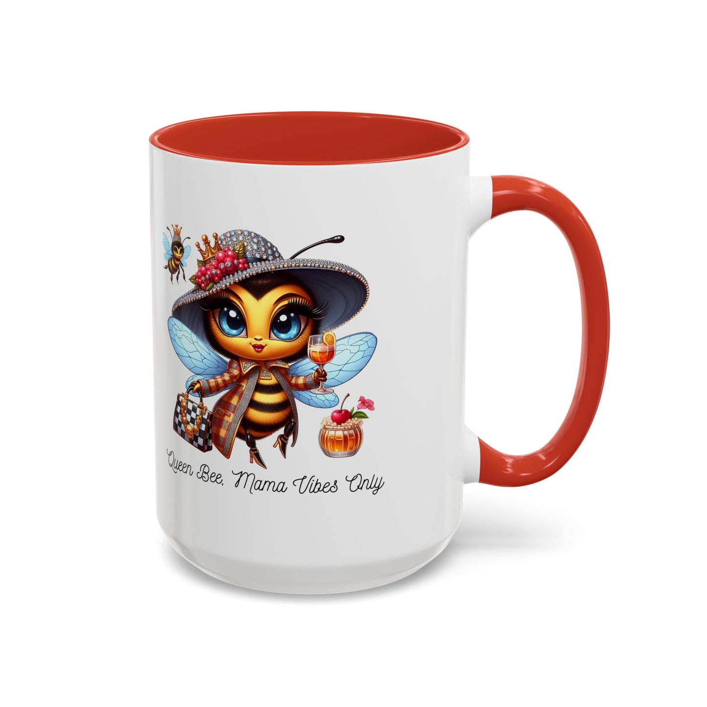 Queen Bee Coffee Mug - Cute Bee Design for Bee Lovers and Moms