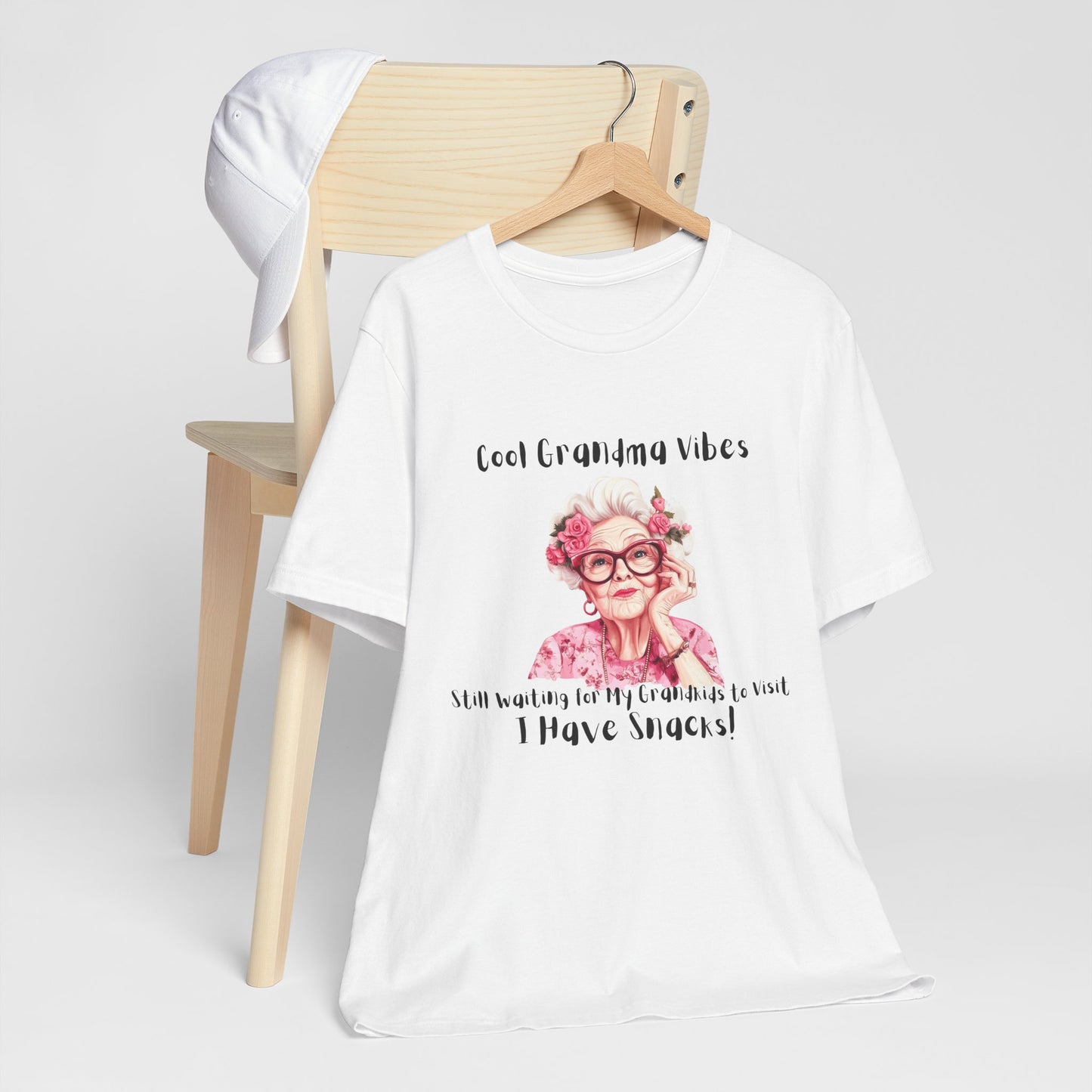Cool Grandma Vibes Tee - Funny Unisex Jersey Short Sleeve Shirt