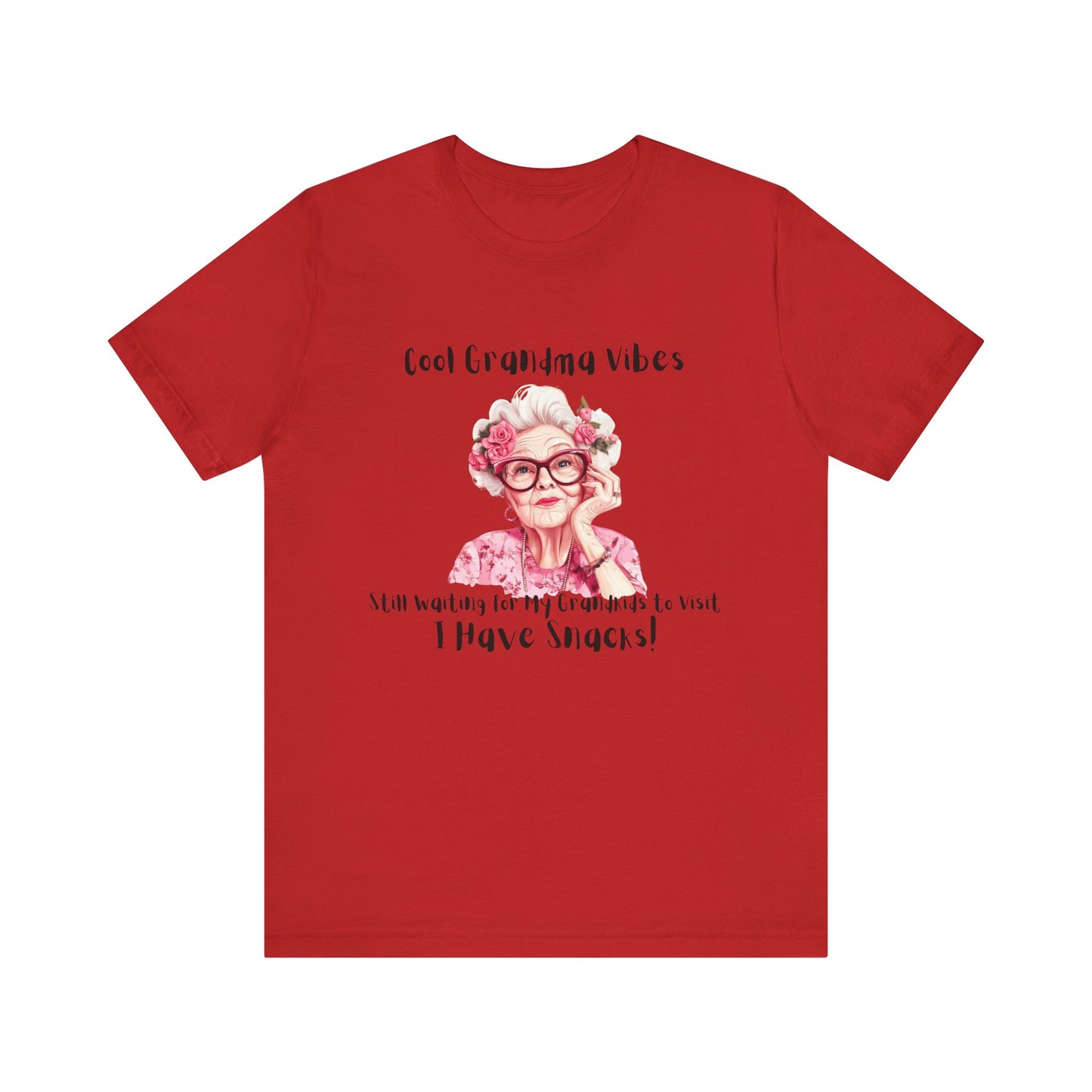 Cool Grandma Vibes Tee - Funny Unisex Jersey Short Sleeve Shirt