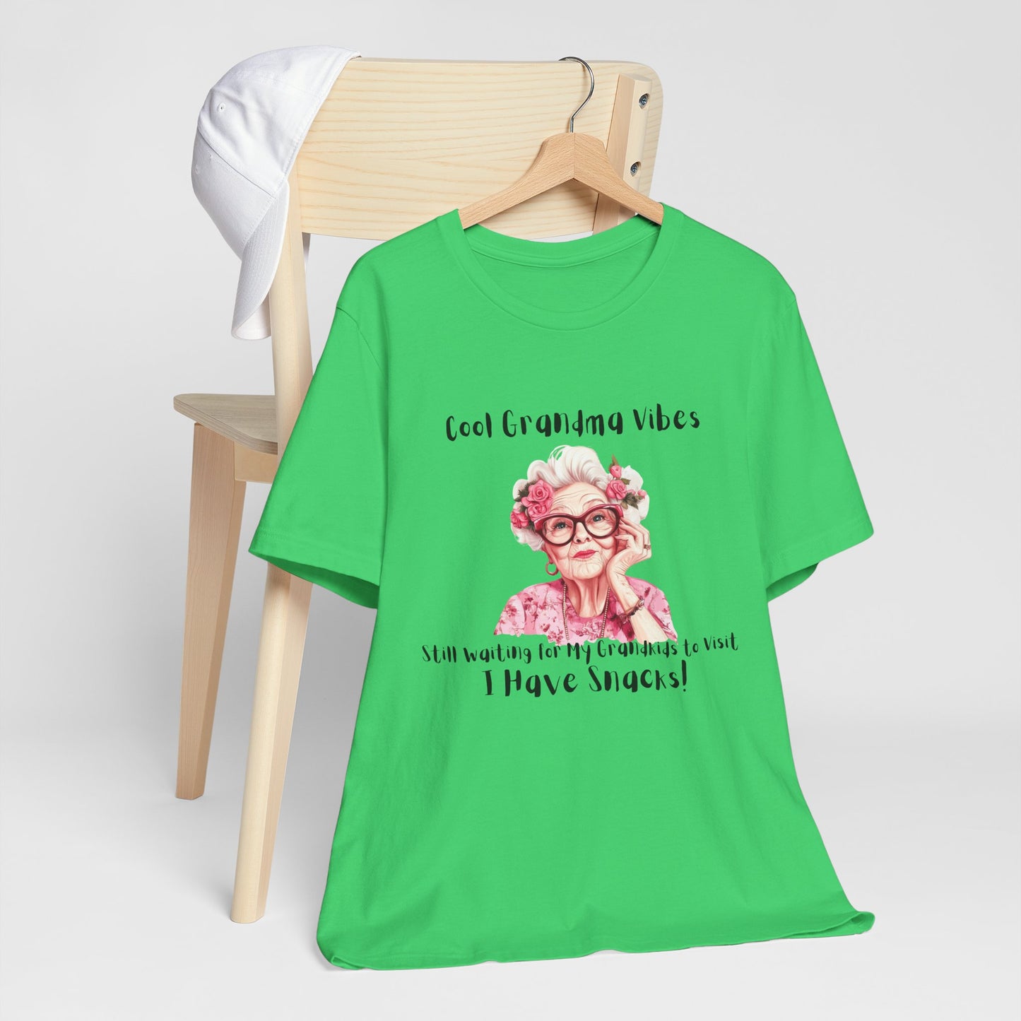 Cool Grandma Vibes Tee - Funny Unisex Jersey Short Sleeve Shirt