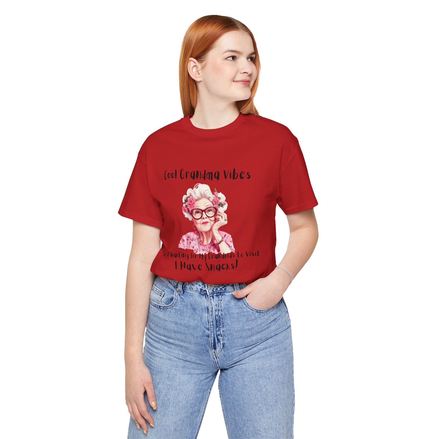 Cool Grandma Vibes Tee - Funny Unisex Jersey Short Sleeve Shirt