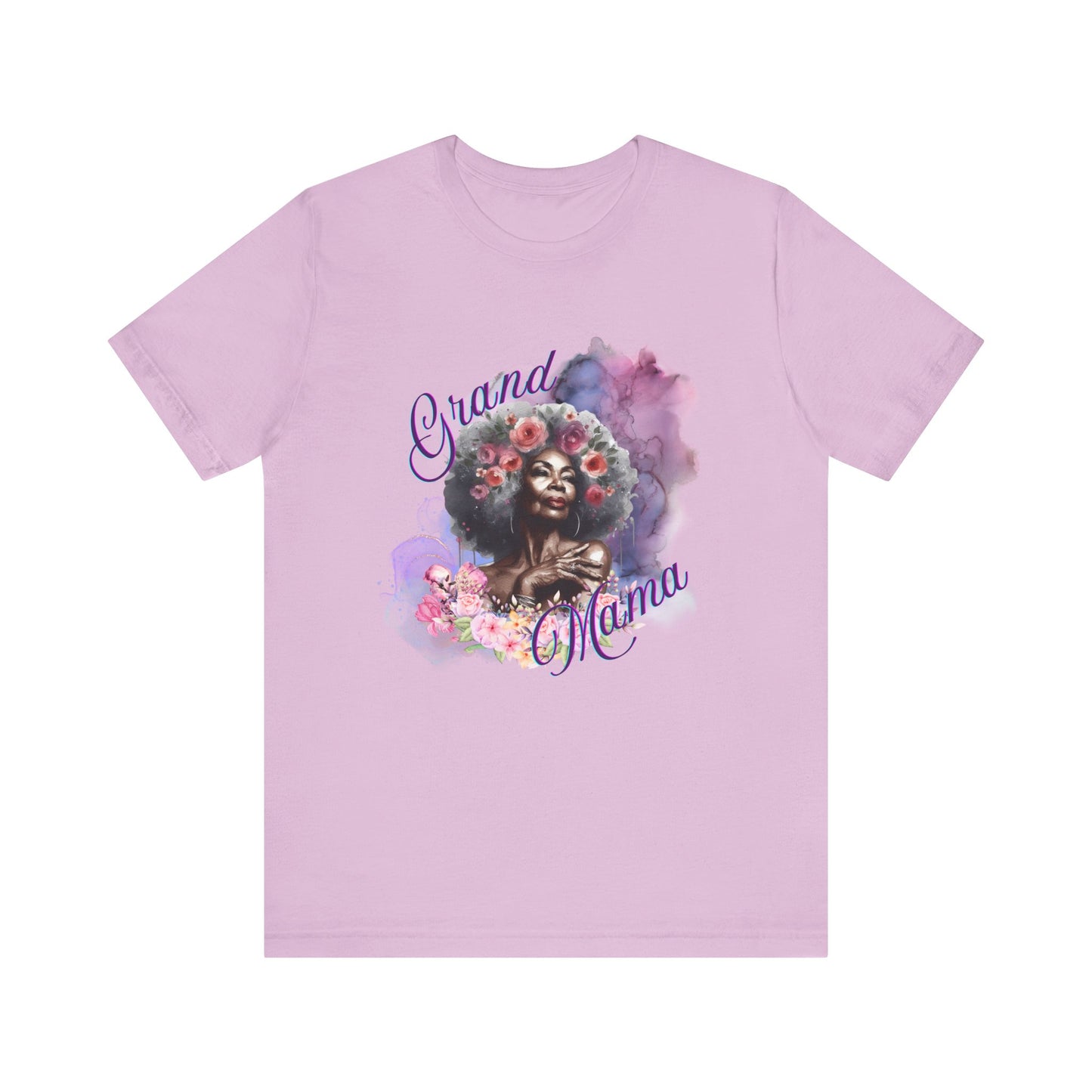 Grand Mama Floral Tee - Unisex Jersey Short Sleeve T-Shirt for Celebrating Grandmothers