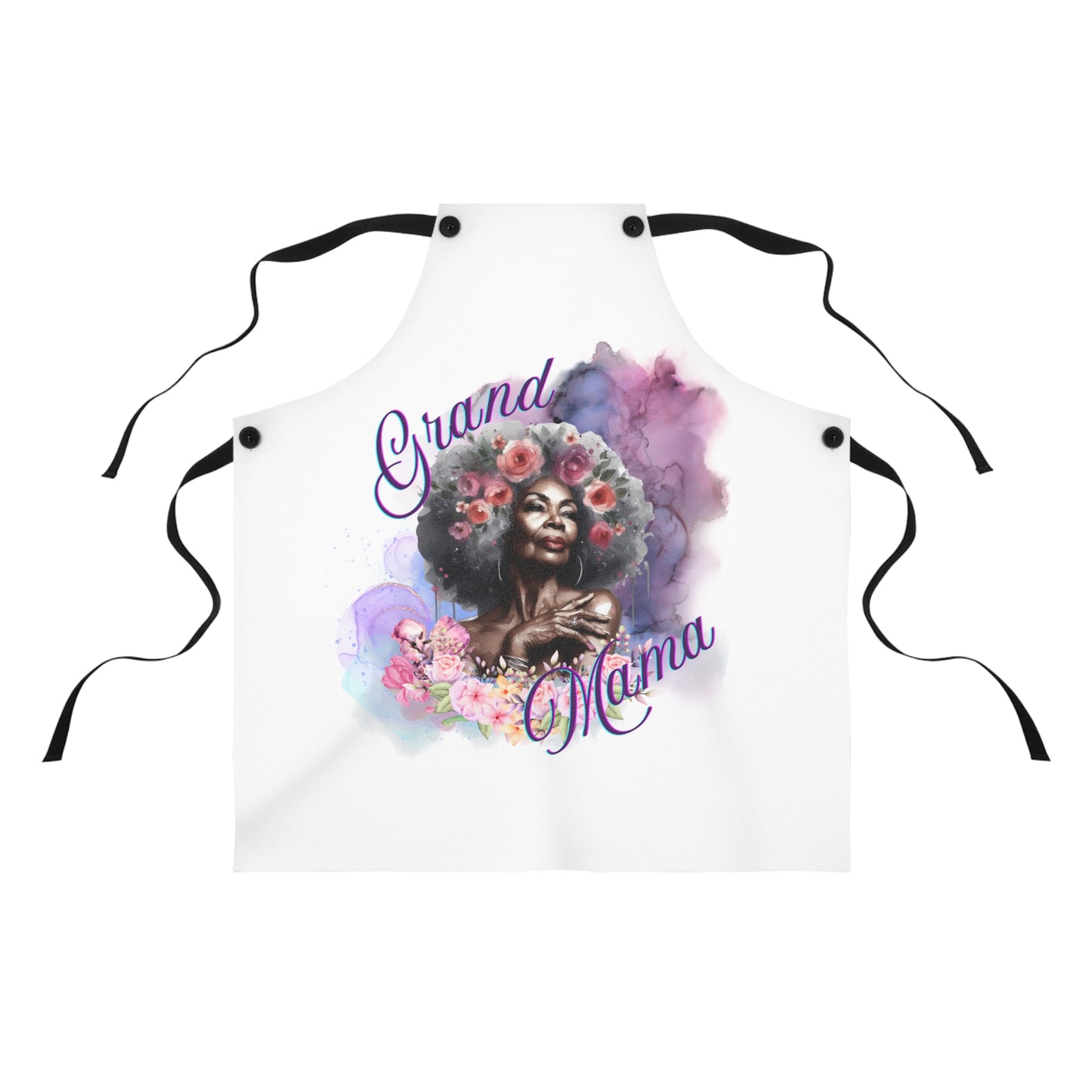 Grand Mama Floral Apron - Perfect Gift for Cooking Enthusiasts