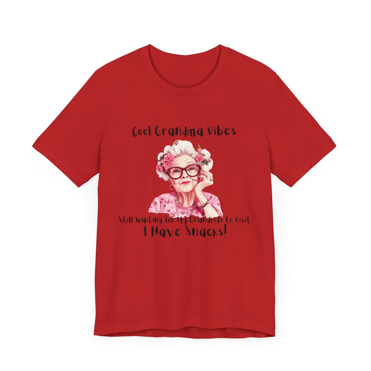 Cool Grandma Vibes Tee - Funny Unisex Jersey Short Sleeve Shirt