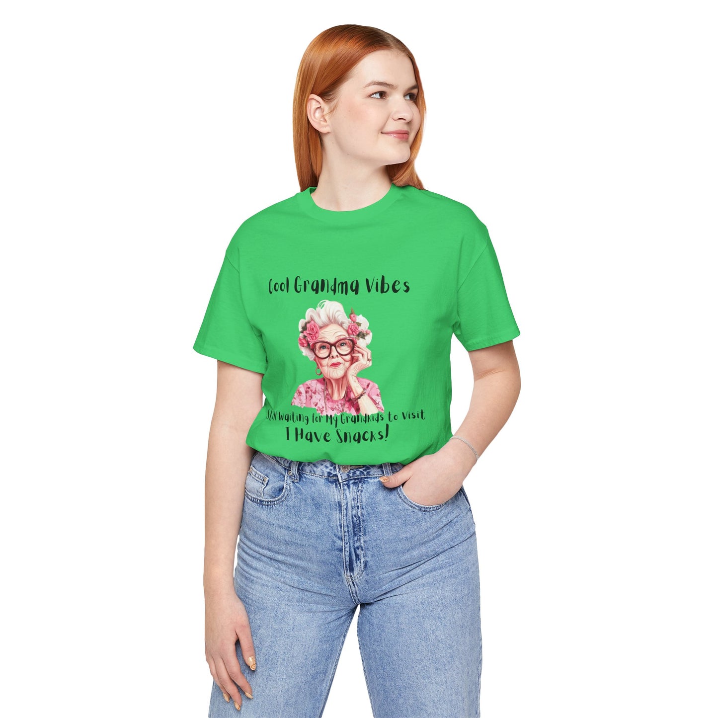 Cool Grandma Vibes Tee - Funny Unisex Jersey Short Sleeve Shirt