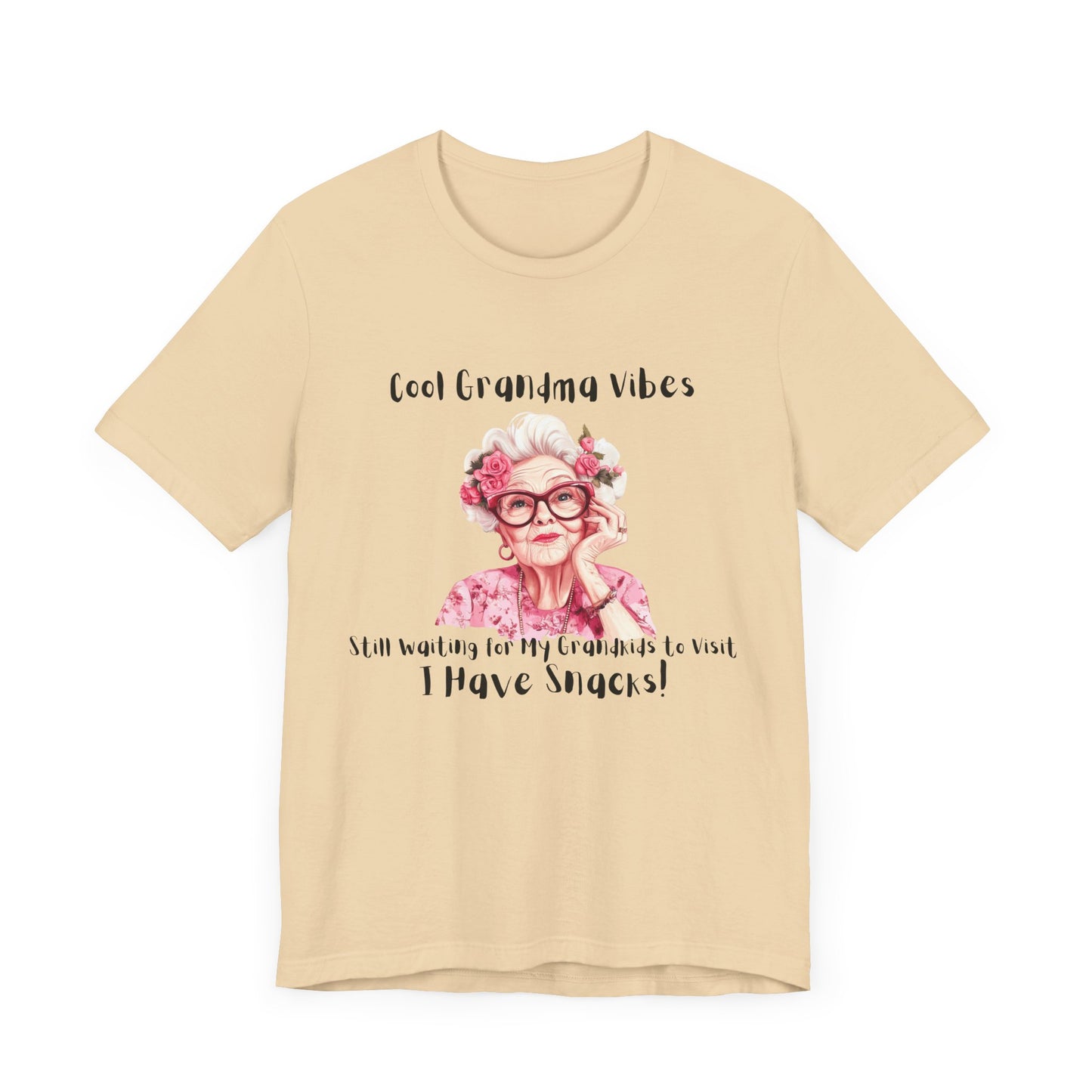 Cool Grandma Vibes Tee - Funny Unisex Jersey Short Sleeve Shirt