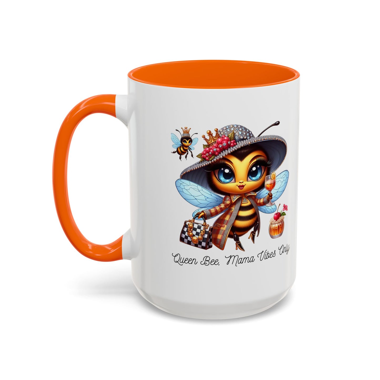 Queen Bee Coffee Mug - Cute Bee Design for Bee Lovers and Moms