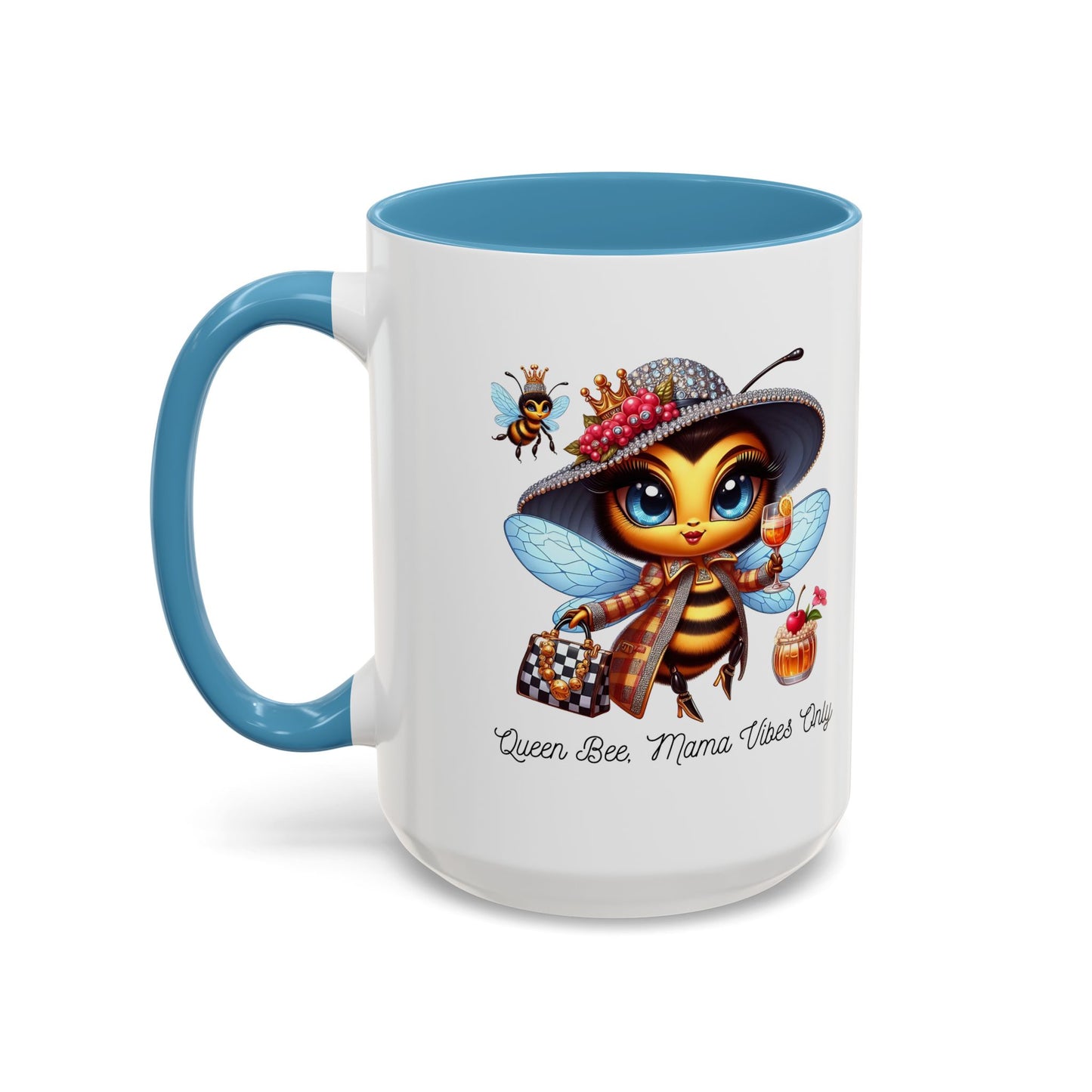 Queen Bee Coffee Mug - Cute Bee Design for Bee Lovers and Moms