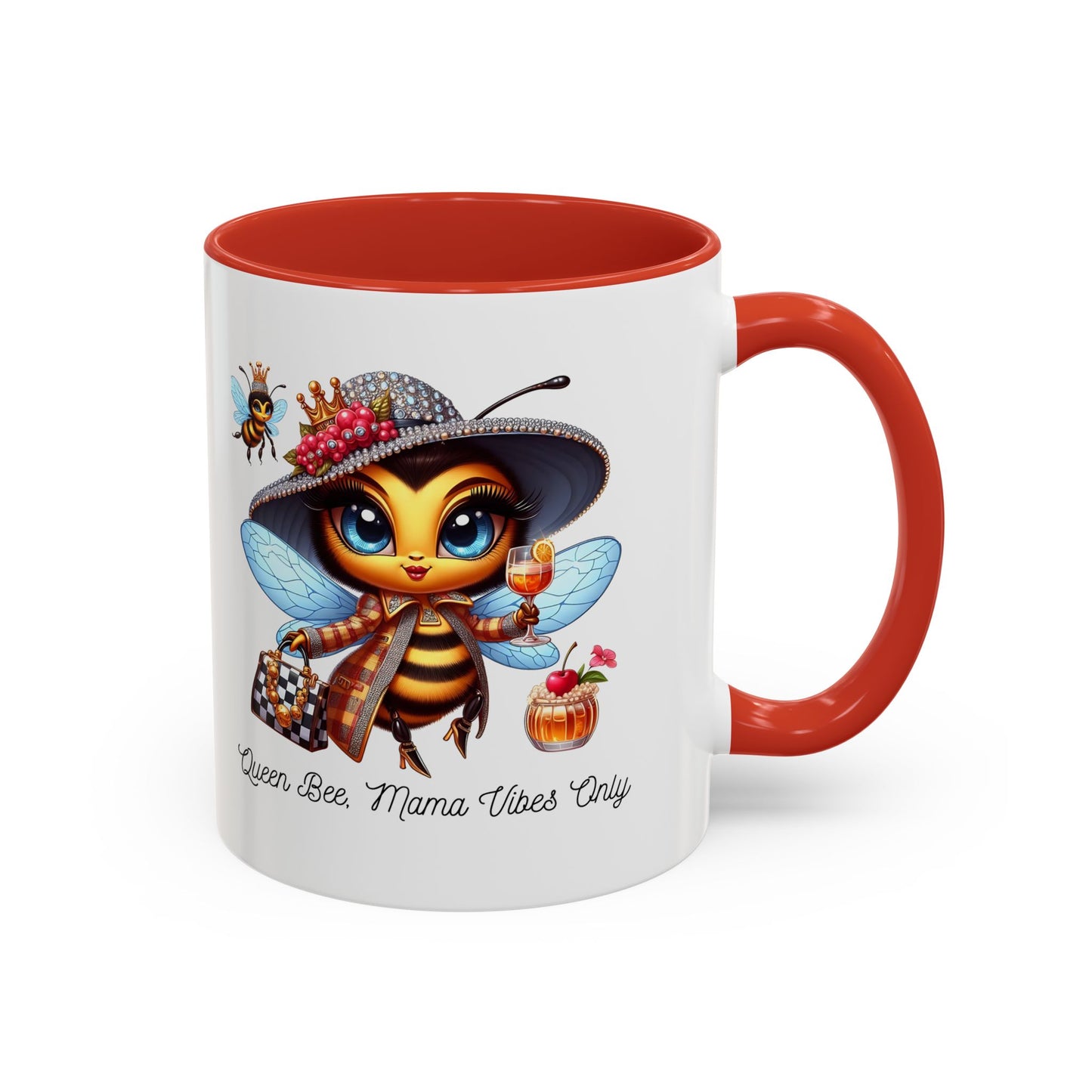 Queen Bee Coffee Mug - Cute Bee Design for Bee Lovers and Moms