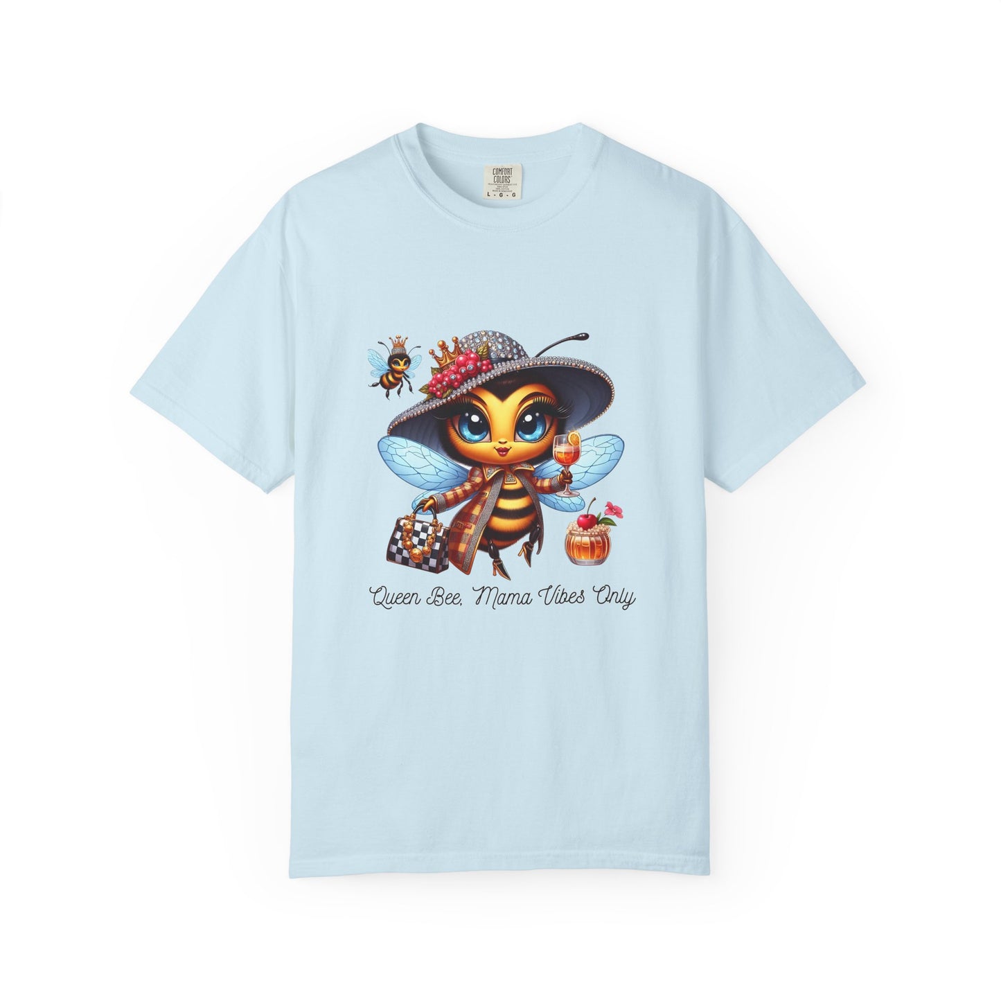 Queen Bee Mama Vibes Only T-Shirt | Unisex Garment-Dyed Tee