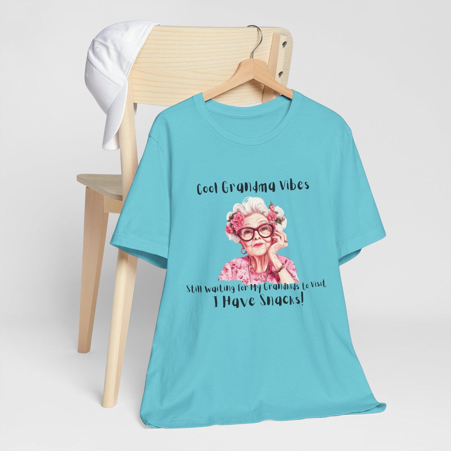 Cool Grandma Vibes Tee - Funny Unisex Jersey Short Sleeve Shirt