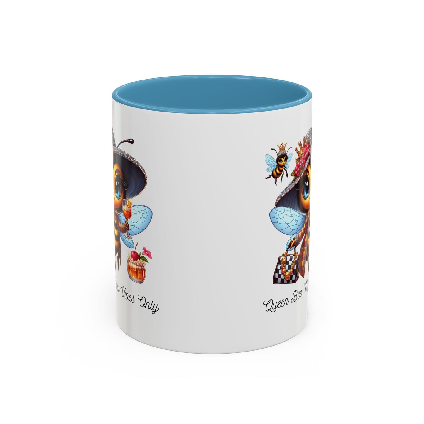 Queen Bee Coffee Mug - Cute Bee Design for Bee Lovers and Moms