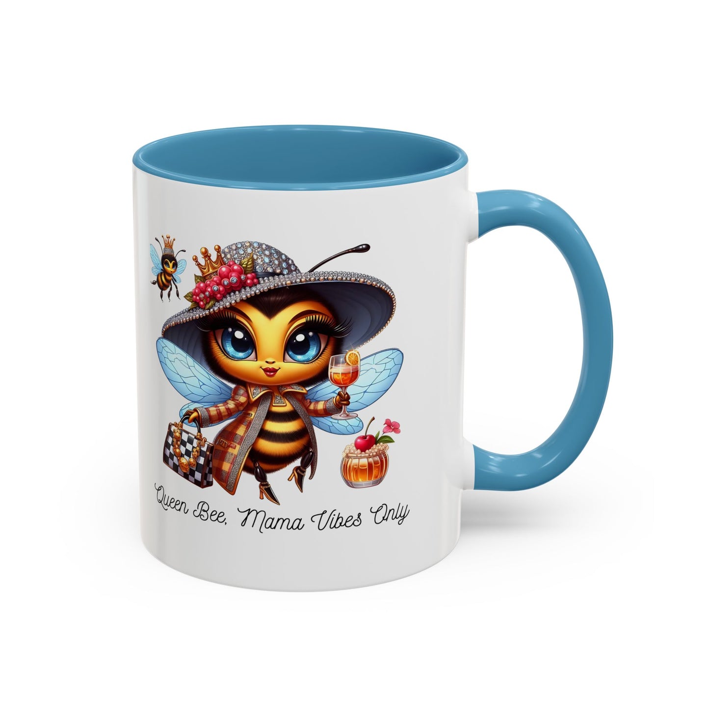 Queen Bee Coffee Mug - Cute Bee Design for Bee Lovers and Moms