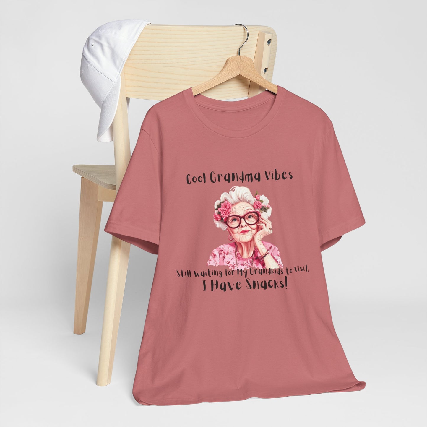 Cool Grandma Vibes Tee - Funny Unisex Jersey Short Sleeve Shirt