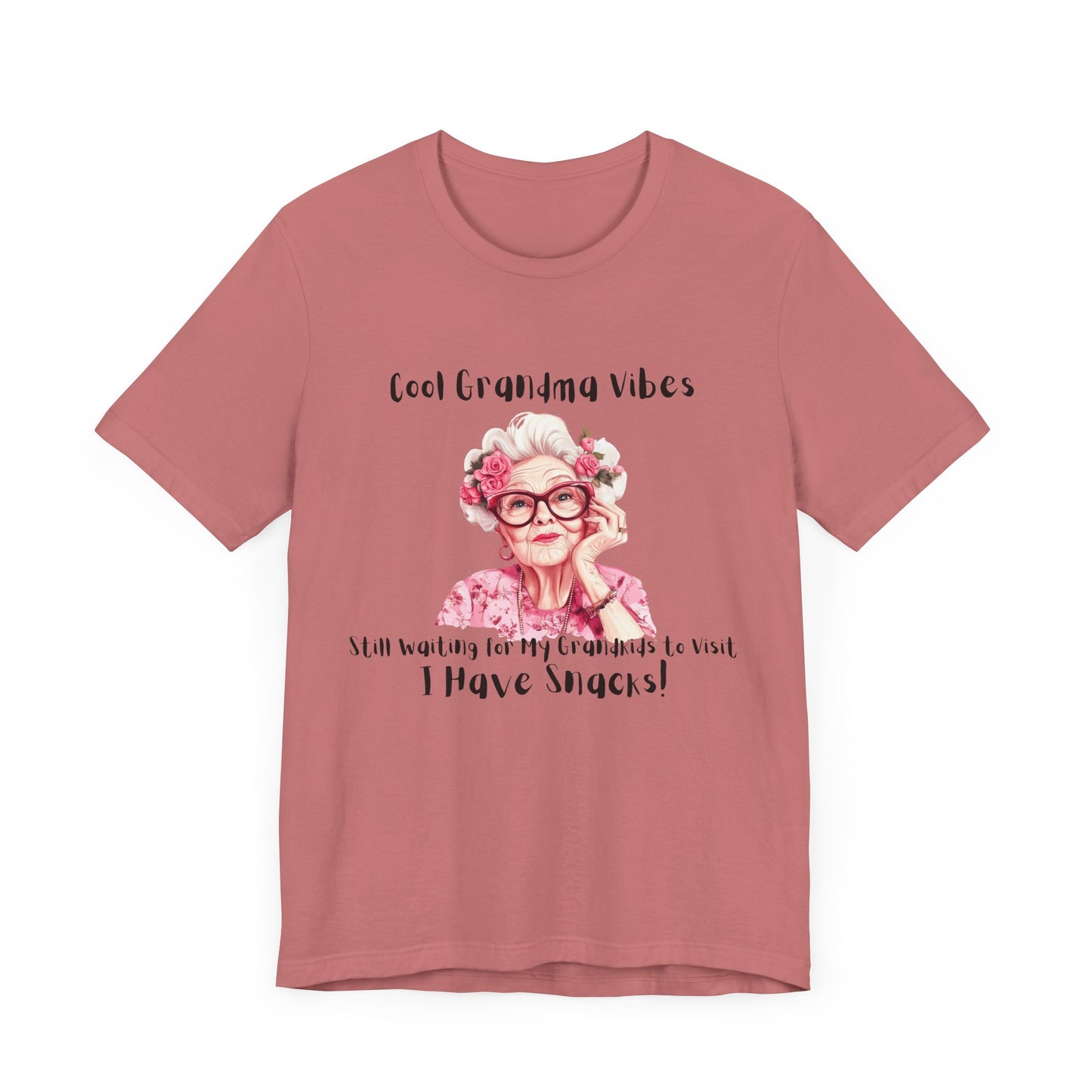 Cool Grandma Vibes Tee - Funny Unisex Jersey Short Sleeve Shirt