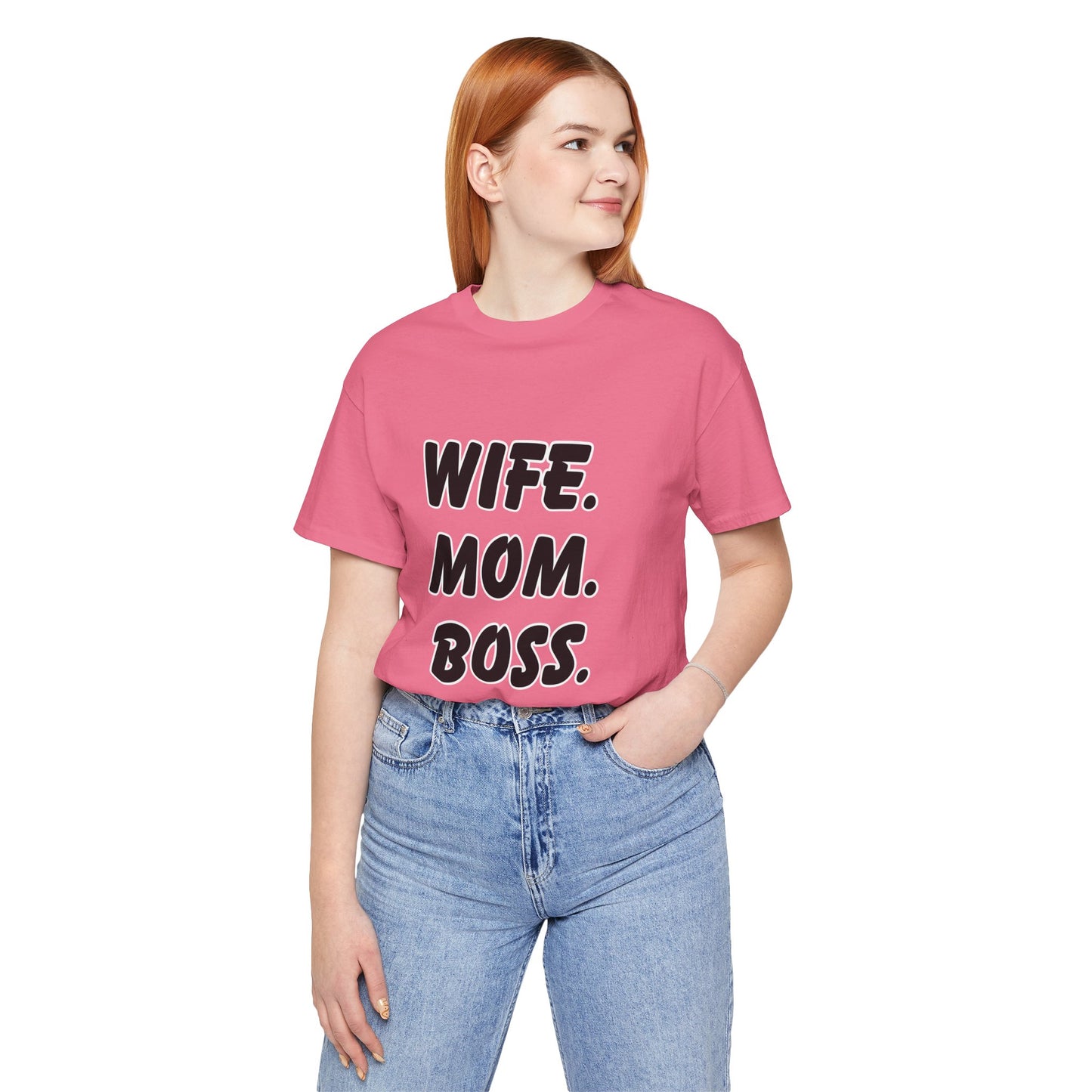 Wife Mom Boss Tee - Empowering Unisex Jersey Short Sleeve T-Shirt