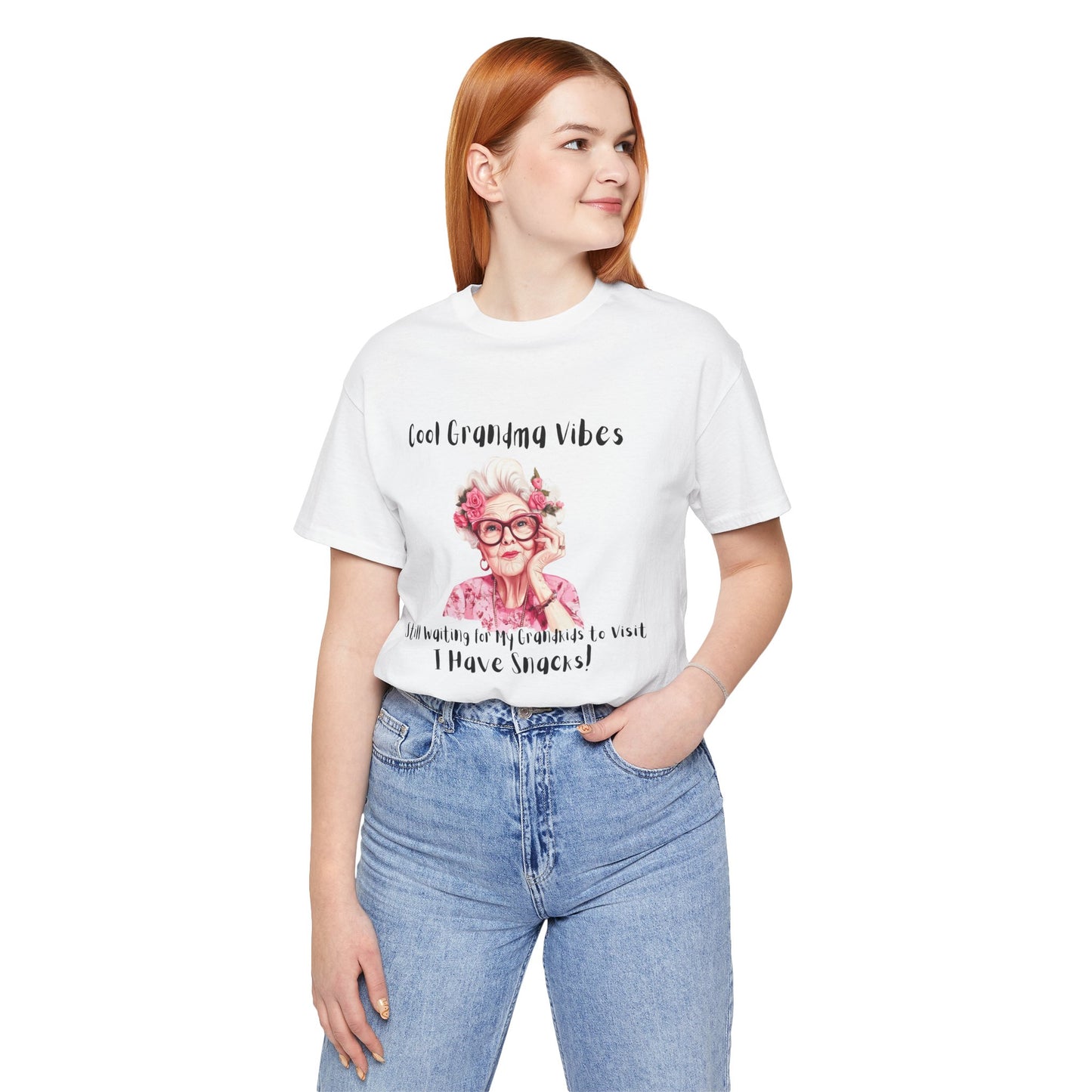 Cool Grandma Vibes Tee - Funny Unisex Jersey Short Sleeve Shirt