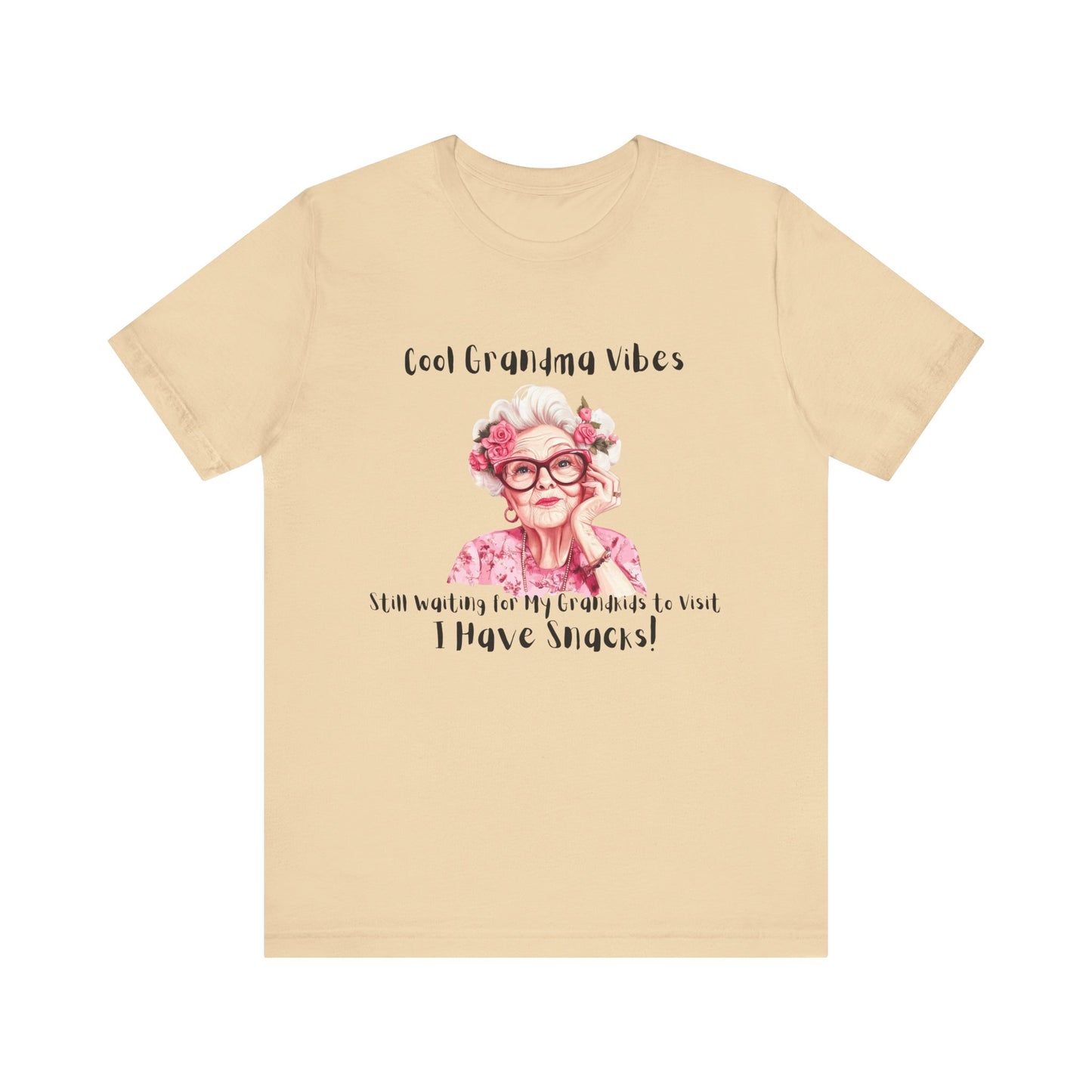 Cool Grandma Vibes Tee - Funny Unisex Jersey Short Sleeve Shirt
