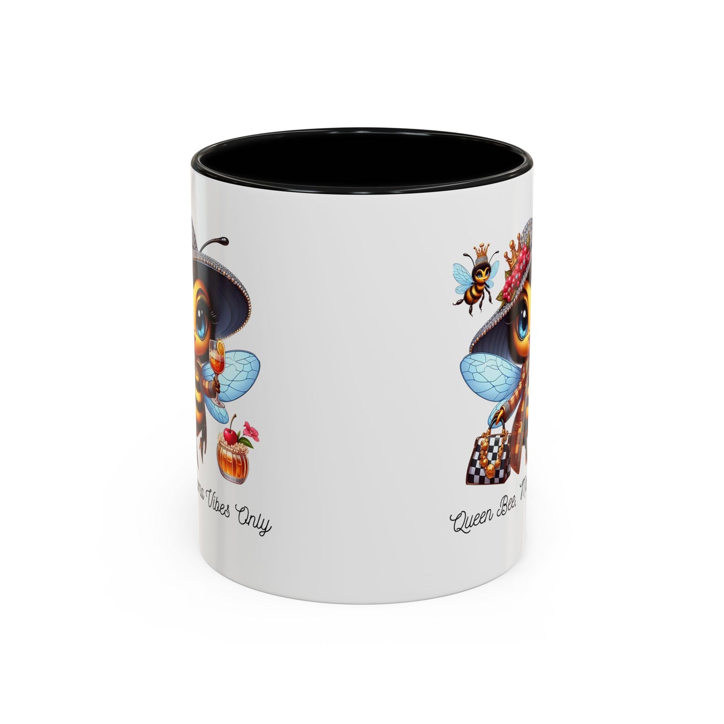Queen Bee Coffee Mug - Cute Bee Design for Bee Lovers and Moms
