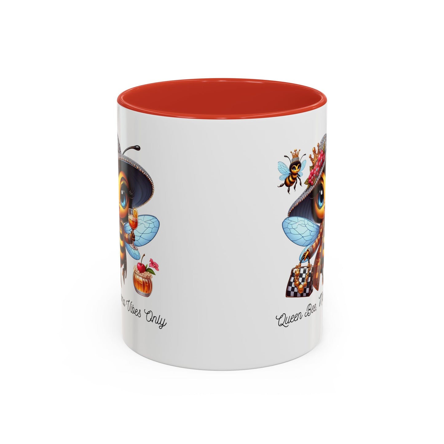 Queen Bee Coffee Mug - Cute Bee Design for Bee Lovers and Moms