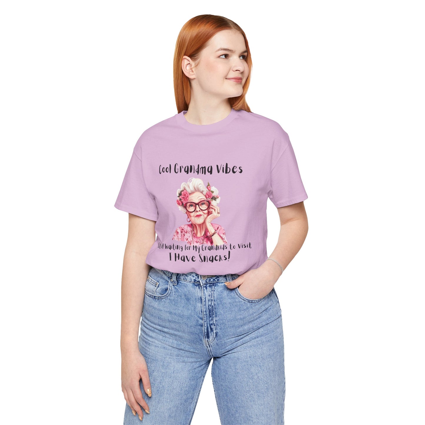 Cool Grandma Vibes Tee - Funny Unisex Jersey Short Sleeve Shirt