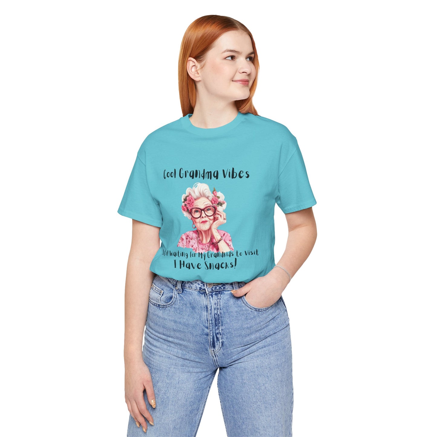Cool Grandma Vibes Tee - Funny Unisex Jersey Short Sleeve Shirt