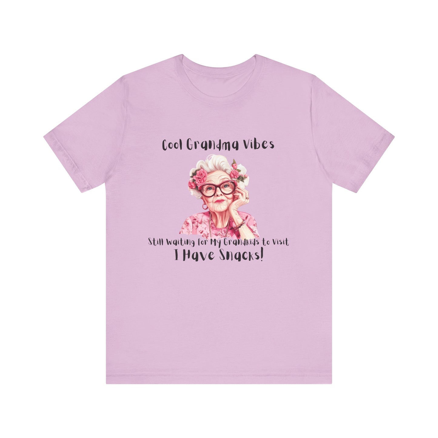 Cool Grandma Vibes Tee - Funny Unisex Jersey Short Sleeve Shirt