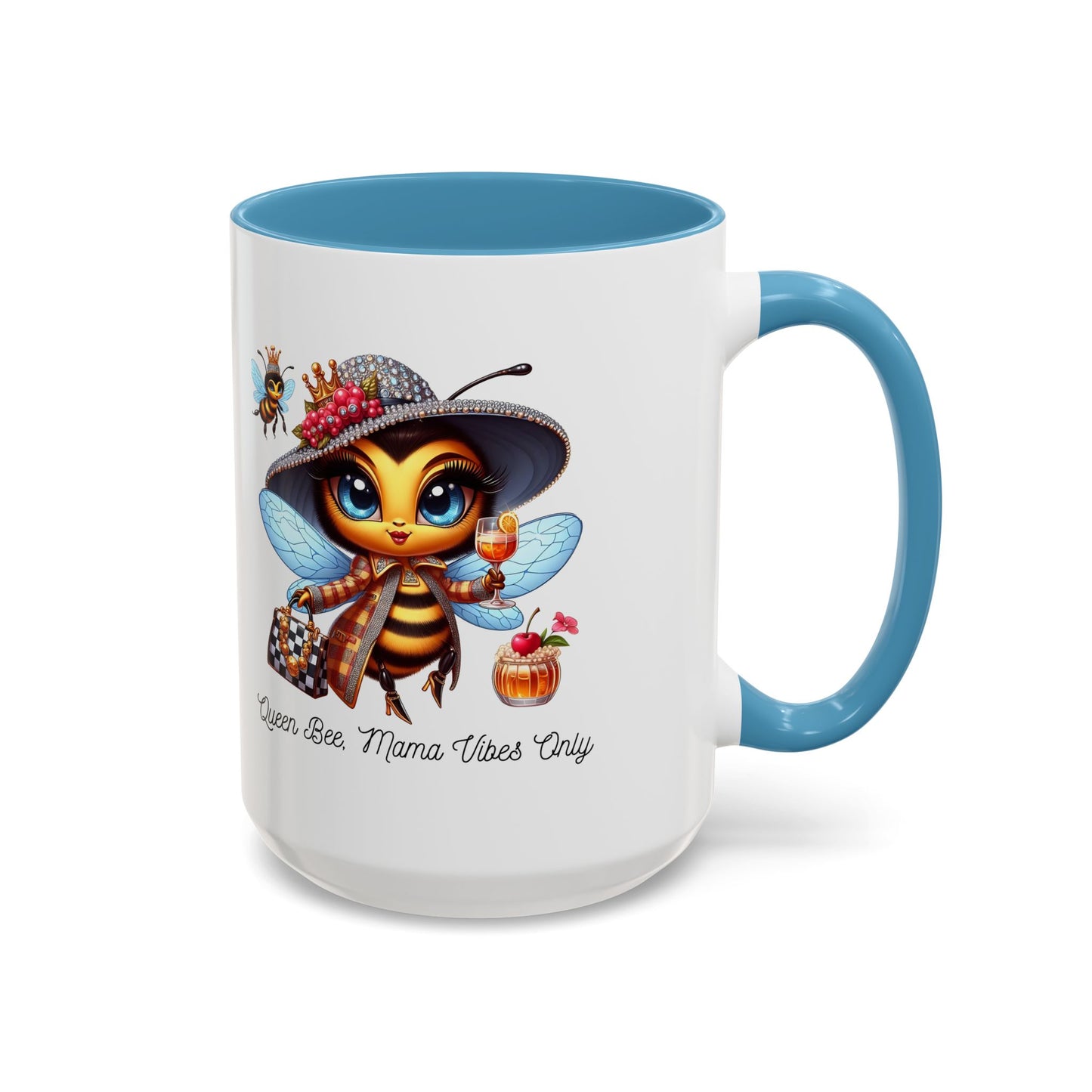 Queen Bee Coffee Mug - Cute Bee Design for Bee Lovers and Moms