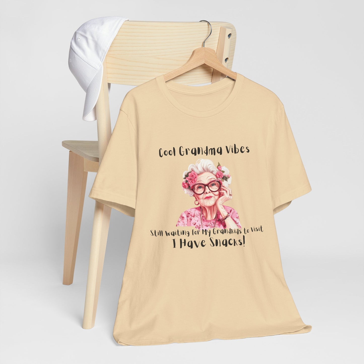 Cool Grandma Vibes Tee - Funny Unisex Jersey Short Sleeve Shirt
