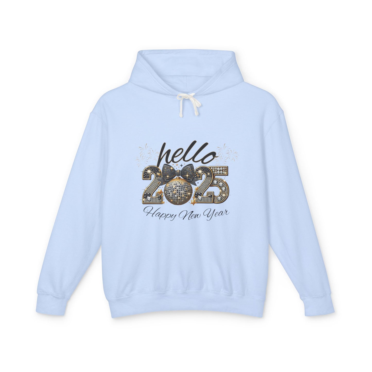 Hello 2025 Unisex Lightweight Hooded Sweatshirt