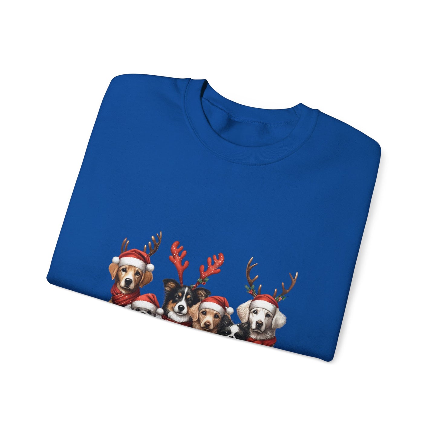 Christmas Dog Sweatshirt Unisex Crewneck