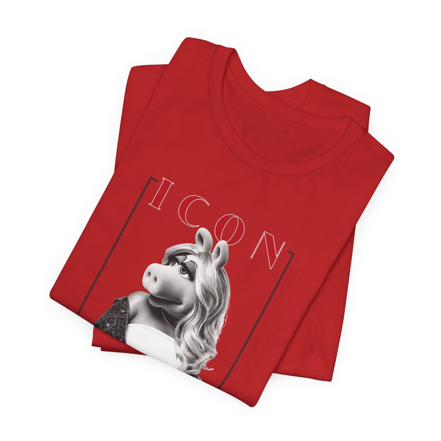 Icon Piggy Portrait Graphic T-Shirt
