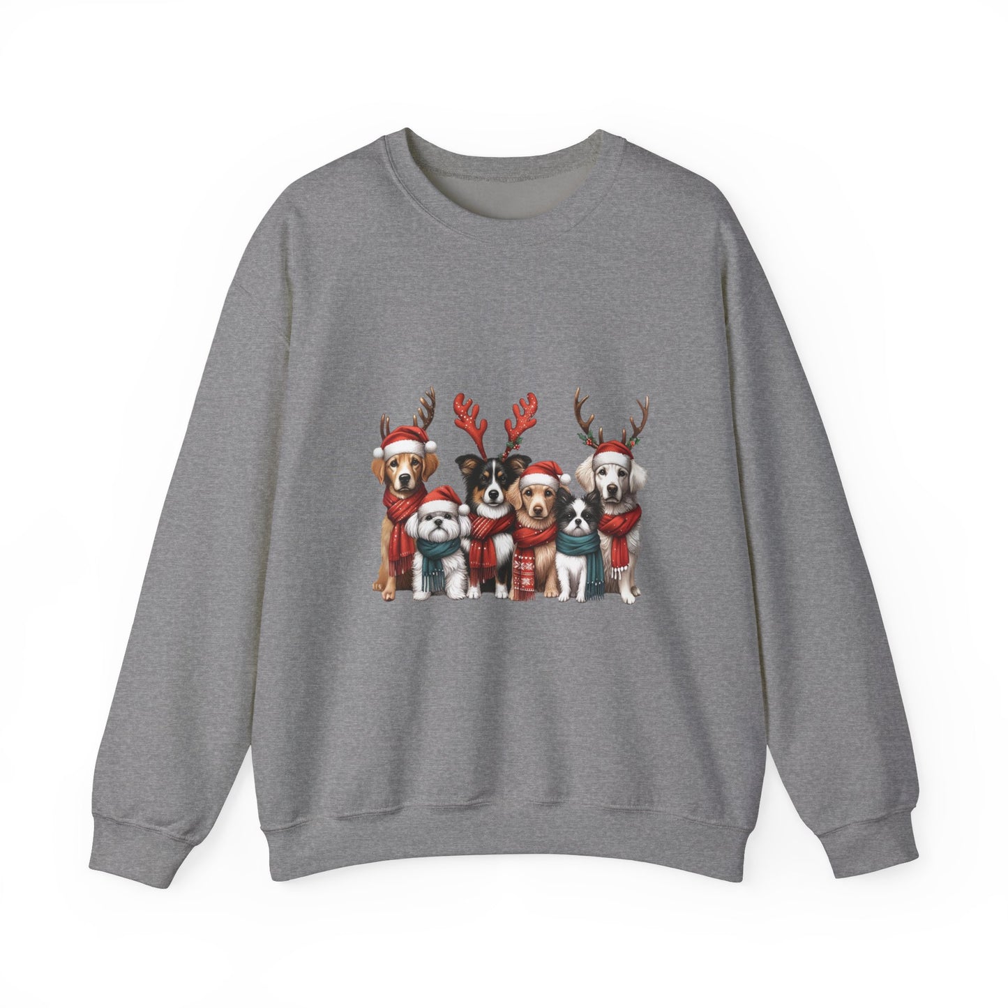 Christmas Dog Sweatshirt Unisex Crewneck