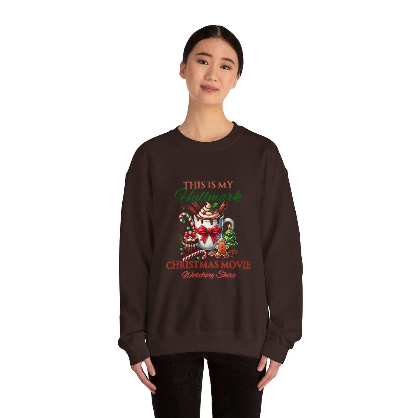 Christmas Movie Watching Unisex Heavy Blend Crewneck Sweatshirt