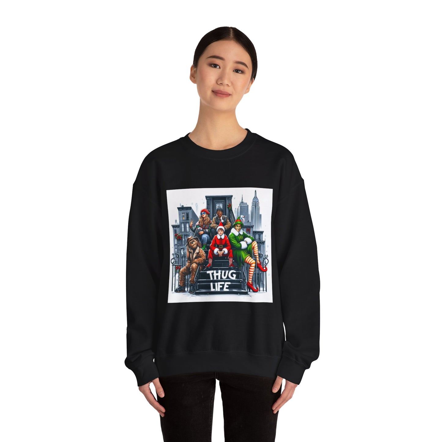 Thug Life Christmas Sweatshirt Unisex Crewneck