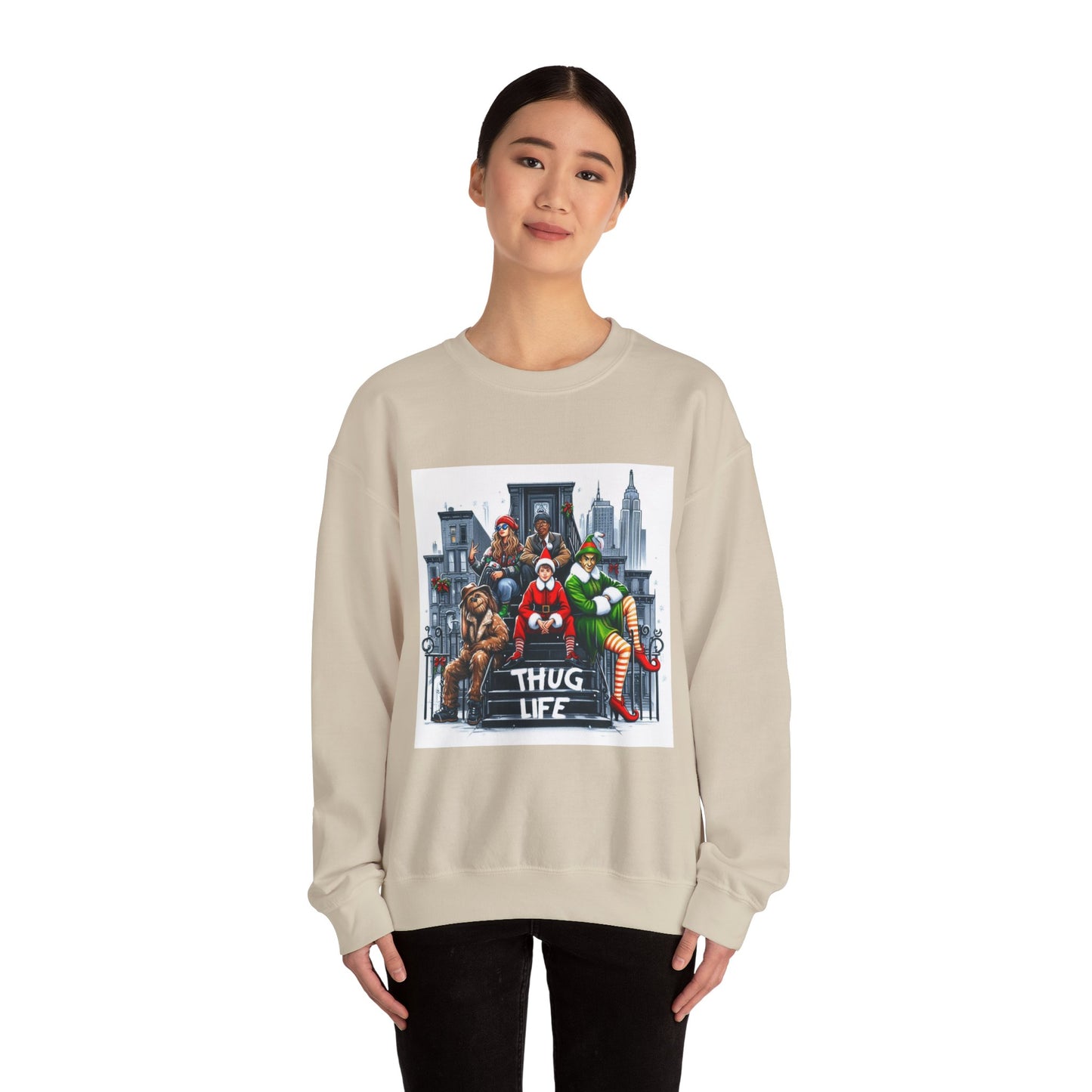 Thug Life Christmas Sweatshirt Unisex Crewneck